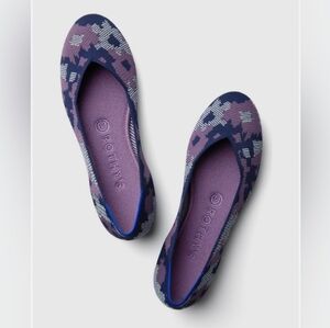Rothy's Violet Botanicamo Round Toe Flats size 7 Retired Purple Ballet Shoes